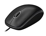 Logitech B100 Optical USB Wired Maus, schwarz - 4