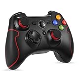 EasySMX Wireless Controller, Drahtloser 2.4G Spiel-Controller unterstützt PC (Windows XP / 7/8 / 8.1/10) und PS3, Android, Vista, TV-Box Tragbare Gamepad Gaming Joystick - 2