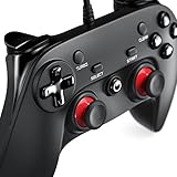 CSL - Gamepad für PC | X Controller mit Direct-Input/X-Input | Dual Vibration | Turbo-Funktion | Plug & Play | LED-Anzeige - 3