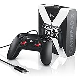 CSL - Gamepad für PC | X Controller mit Direct-Input/X-Input | Dual Vibration | Turbo-Funktion | Plug & Play | LED-Anzeige - 4