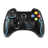 EasySMX [Geschenk für Jungen PC Controller, Wireless Controller Gamepad PS3 Kompatibel mit Windows XP und Vista, Windows 8, PS3, Android und Reichweite bis zu 10M (Blau) - 2