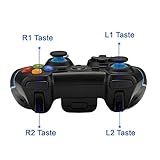 EasySMX [Geschenk für Jungen PC Controller, Wireless Controller Gamepad PS3 Kompatibel mit Windows XP und Vista, Windows 8, PS3, Android und Reichweite bis zu 10M (Blau) - 7