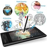 XP-PEN Artist 12 Grafikmonitor Drawing Pen Tablet Pen Display 1920 X 1080 HD IPS mit Touch Bar Zeichnen Stift P06 mit dem Radiergummi (Artist 12) - 2