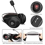 ELEGIANT Gaming Headset ps4, Gaming Kopfhörer Noise Cancelling Headphones Bügelkopfhörer mit Reiner Tonqualität Mikrofon 3,5mm Klinke für PS4 Pro/PS4 Xbox One PC Laptop Tablet Mac - 5