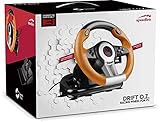 Speedlink Gaming Lenkrad für PC / Computer - DRIFT O.Z. Racing Wheel USB (Schaltknüppel, Gas- und Bremse-Pedale - Vibration, 180° Lenkbereich  - Controller für Driving Games oder andere Simulator-Spiele) schwarz/orange - 6