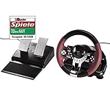 Hama Racing Wheel Lenkrad (für PlayStation 3 und PC, Dual Vibration, mit Gas und Bremspedal, USB-Anschluss, Thunder V5, exklusives PC/PS3 Lenkrad) schwarz/rot/metallic - 6