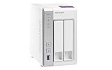 QNAP TS-231P Desktop NAS Gehäuse mit 1 GB DDR3 RAM, Powerful 2-Bay Storage Server - 4