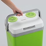 SEVERIN Elektrische Kühlbox mit Kühl- und Warmhaltefunktion, 20 L, Inkl. 2 Anschlüsse: 220-240V/12V DC, KB 2922, Grün-Grau - 4