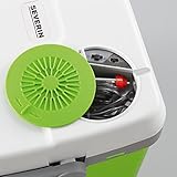 SEVERIN Elektrische Kühlbox mit Kühl- und Warmhaltefunktion, 20 L, Inkl. 2 Anschlüsse: 220-240V/12V DC, KB 2922, Grün-Grau - 6
