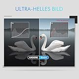 2018 Aktualisiert RAGU Z400 Mini Multimedia Tragbar Full HD Beamer, +70% Helligkeit 50,000 Stunden Unterstützung HDMI VGA USB AV SD verbunden mit Amazon TV Fierstick-Laptop Smartphone/iPad Xbox - 2