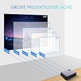 2018 Aktualisiert RAGU Z400 Mini Multimedia Tragbar Full HD Beamer, +70% Helligkeit 50,000 Stunden Unterstützung HDMI VGA USB AV SD verbunden mit Amazon TV Fierstick-Laptop Smartphone/iPad Xbox - 4