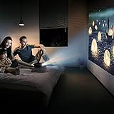 2018 Aktualisiert RAGU Z400 Mini Multimedia Tragbar Full HD Beamer, +70% Helligkeit 50,000 Stunden Unterstützung HDMI VGA USB AV SD verbunden mit Amazon TV Fierstick-Laptop Smartphone/iPad Xbox - 7