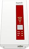 AVM FRITZ!WLAN Repeater 1750E (Dual-WLAN AC + N bis zu 1.300 MBit/s 5 GHz + 450MBit/s 2,4 GHz), Rot/Weiß, deutschsprachige Version - 2