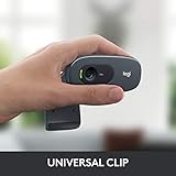 Logitech C270 HD Webcam (720p) schwarz - 5