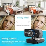 Webcam Full HD 1080P / 1536P Computer Kamera Breitbild Videotelefonie und Aufzeichnung, digitale Webcam mit Mikrofon, Streaming Kamera für Kompatibel mit Windows, Mac und Android - 4