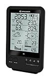 Bresser Wetterstation Wetter Center 5-in-1 mit 5,5 Zoll Display und Außensensor für Temperatur, Luftfeuchtigkeit, Luftdruck, Windgeschwindigkeit, Windrichtung und Regenmesser, schwarz - 2