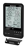 Bresser Wetterstation Wetter Center 5-in-1 mit 5,5 Zoll Display und Außensensor für Temperatur, Luftfeuchtigkeit, Luftdruck, Windgeschwindigkeit, Windrichtung und Regenmesser, schwarz - 3