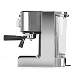 Klarstein Passionata 15 • Espressomaschine • Espresso-Automat • Kaffee-Maschine • 1470 Watt • 1,25 Liter • automatischer Druckablass • inkl. Milchschaum Düse für Zubereitung von Cappuccino • silber - 4