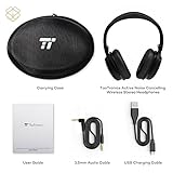 TaoTronics Noise Cancelling Kopfhörer Bluetooth Kopfhörer Over Ear mit aktiver Rauschunterdrückung 25 Std. Laufzeit, TT-BH22 mit eingebauten Mikro CVC 6.0, duale 40 mm Tieftontöner, Faltbare Ohrhörer - 7
