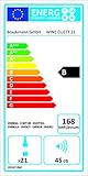 CASO WineDuett 21 Design Weinkühlschrank für bis zu 21 Flaschen (bis zu 310 mm Höhe), zwei Temperaturzonen 7-18°C - 7