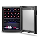 Inventor Vino Weinkühlschrank 66L für bis zu 24 Weinflaschen (bis zu 300 mm Höhe), Temperatureinstellbereich 5-18°C, digitale Temperaturregelung, LED-Innenraumbeleuchtung - 3