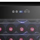 Inventor Vino Weinkühlschrank 66L für bis zu 24 Weinflaschen (bis zu 300 mm Höhe), Temperatureinstellbereich 5-18°C, digitale Temperaturregelung, LED-Innenraumbeleuchtung - 5