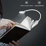 OCOOPA LED Klemmleuchte Leselampe, Wiederaufladbar LED Leseleuchte, Tragbare und Dimmbares Leselicht, 360° Flexibel Schreibtischlampe mit Clip und USB-Kabel - 4