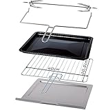 TZS First Austria - 45 Liter 3200 Watt Mini-Backofen mit Kochplatten und Krümelblech| Drehspieß und Umluft Mini Pizzaofen | Mini-Küche | Kochplatten separat bedienbar | gleichzeitig kochen und backen - 7
