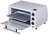 Mini Backofen 13 Liter | inkl. 2x Backblech | Pizzaofen | 60°-250°C | Timer | aufklappbares Krümelblech | Minibackofen | Backofen | Kleiner Backofen | 900 Watt - 3