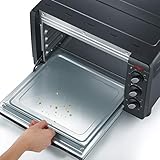 SEVERIN TO 2060 Back- und Toastofen (1.500 W, Inkl. Grillrost und Backblech, 20 L) silber/schwarz - 4