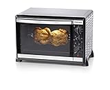 ROMMELSBACHER BG 1805/E Minibackofen mit Umluft & XXL-Drehspieß / 42 Liter / 7 Heizarten / 4 Einschubebenen / Doppelverglasung / Innenbeleuchtung / 1800 W / Edelstahl - 11