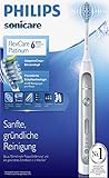 Philips Sonicare FlexCare Platinum Zahnbürste HX9111/20 - elektrische Schallzahnbürste mit Andruckkontrolle, 3 Putzprogrammen, 3 Intensitäten, Timer & Etui - schonend für Zähne & Zahnfleisch – Weiß - 7