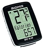 Sigma Sport Fahrrad Computer BC 9.16, 9 Funktionen, Maximalgeschwindigkeit, Kabelgebundener Fahrradtacho, Schwarz - 3
