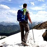 gipfelsport Wanderstöcke I Teleskop Trekkingstöcke mit Tasche I schwarz, leicht, verstellbar I für Damen und Herren - 7