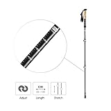 ENKEEO Trekkingstöcke Wanderstöcke verstellbare Teleskopstöcke für Trekking und Wanderungen, 65cm- 135cm,1 Paar - 6