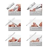 Maniküreset Foraco 18-Teilig Edelstahl Nagelset mit Leder Etui Nagelknipser Set für Nagelpflege Pediküre Und Manikür - 5