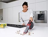 Black+Decker Lithium Dustbuster DVJ315J mit Cyclonic Action – 10,8V Akku Handstaubsauger mit ausziehbarer Fugendüse und Polsterbürste – Beutelloser, kabelloser Staubsauger mit langer Saugdüse – Rot - 2