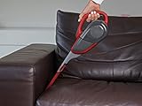Black+Decker Lithium Dustbuster DVJ315J mit Cyclonic Action – 10,8V Akku Handstaubsauger mit ausziehbarer Fugendüse und Polsterbürste – Beutelloser, kabelloser Staubsauger mit langer Saugdüse – Rot - 4