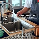 Sedhoom eletrischer Milchaufschäumer mit Doppeltem Quirl, batteriebetriebener manueller Milchschäumer Silber - 5