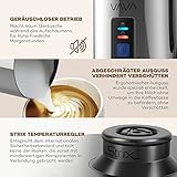 Milchaufschäumer VAVA 240ml 500W Elektrischer Flüssigkeitsaufheizer Milchschäumer mit Funktionen für Heiße und kalte Milch Geräuschloser Betrieb, Antihaftbeschichtung - 4