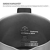 ISILER Milchaufschäumer, 500W Automatischer Milk Frother zur Zubereitung von Heiß- und Kaltschaum oder Warmmilch für Kaffee/Cappuccino/Latte/Espresso - 8