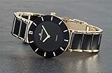 JACQUES LEMANS Damenuhr Monaco Metallband/High-Tech-Ceramic massiv Edelstahl ip-Gold 1-1866E - 4