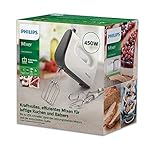 Philips HR3741/00 Handmixer (450 Watt, 5 Geschwindigkeiten plus Turbo) weiß/schwarz - 5