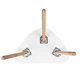 HOMFA 2x Beistelltisch weiß Couchtisch rund Wohnzimmertisch skandinavisch Kaffetisch klein Satztisch Set Groß(60x39,5x45cm),Klein(45x29,5x40cm) - 5