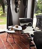 HOMFA 2x Beistelltisch weiß Couchtisch rund Wohnzimmertisch skandinavisch Kaffetisch klein Satztisch Set Groß(60x39,5x45cm),Klein(45x29,5x40cm) - 7