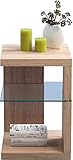 HomeTrends4You 515742 Beistelltisch / Nachttisch Domingo, MDF Dekor Sonoma Eiche, hellbraun, 40x40cm, Höhe 60cm - 2