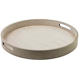 Beistelltisch rund 40xH45cm, schwarzer Metallkorb mit Serviertablett, Tabletttisch Aufbewahrungskorb Couchtisch - 3