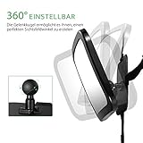 TOPELEK Rücksitzspiegel, Spiegel Auto Baby, Rückspiegel Baby Autospiegel Shatterproof Car Rückspiegel kompatibel mit meisten Auto drehbar doppelriemen, 360° schwenkbar für Baby Kinderbeobachtung. - 3