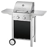 ProfiCook PC-GG 1128 Gasgrill 2 Edelstahlbrenner, 2 Heizzonen für individuelle Temperatursteuerung, stufenlose Temperatureinstellung, Edelstahlfront und -haube, klappbare Seitentische - 2