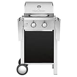 ProfiCook PC-GG 1128 Gasgrill 2 Edelstahlbrenner, 2 Heizzonen für individuelle Temperatursteuerung, stufenlose Temperatureinstellung, Edelstahlfront und -haube, klappbare Seitentische - 3